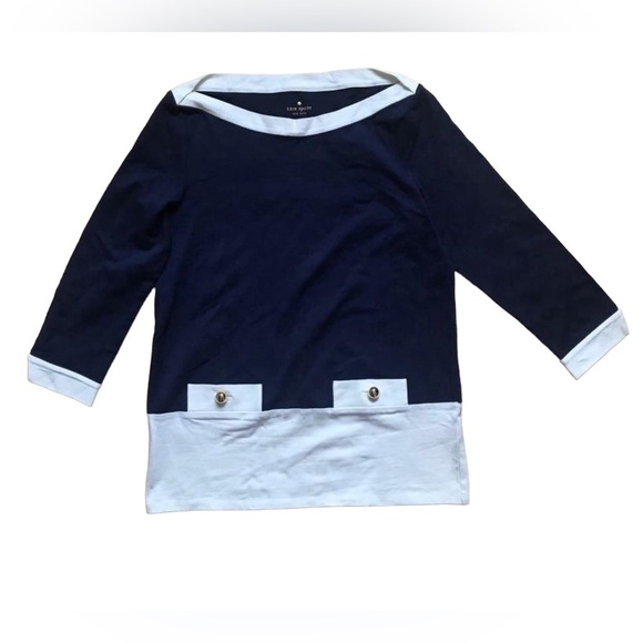 Kate Spade Navy and White Women's Top - Picture 1 of 5